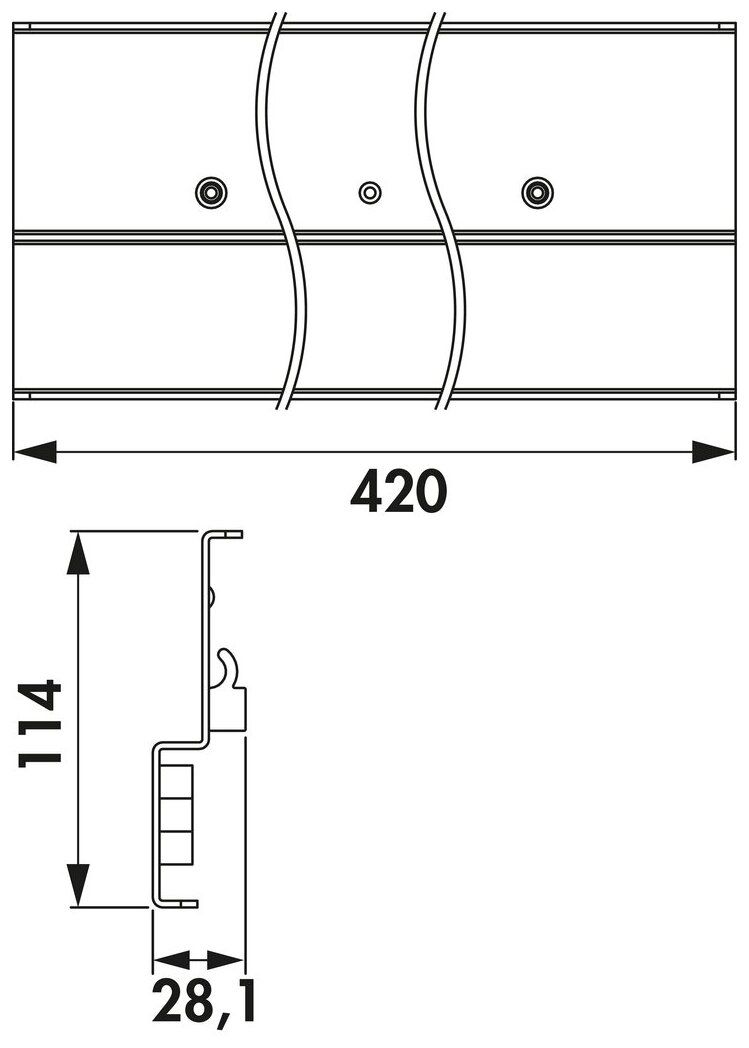 Naber 7062457, Lucento Magnet Messerhalter, schwarz