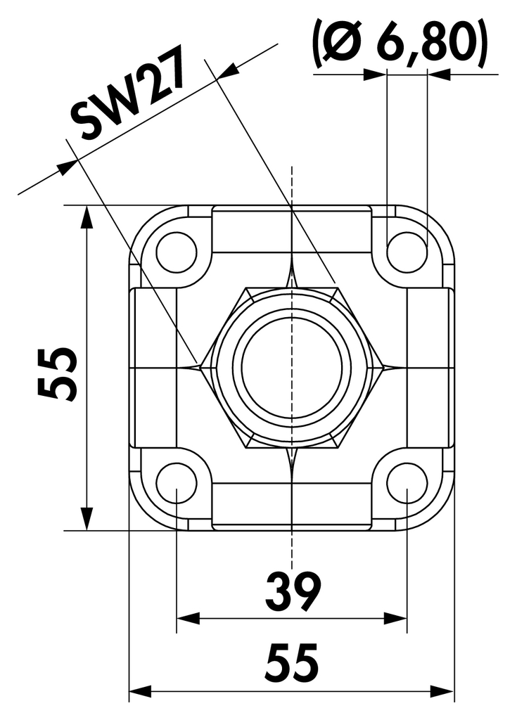 Naber 5031035, Water Box, verchromt, Erkelenz