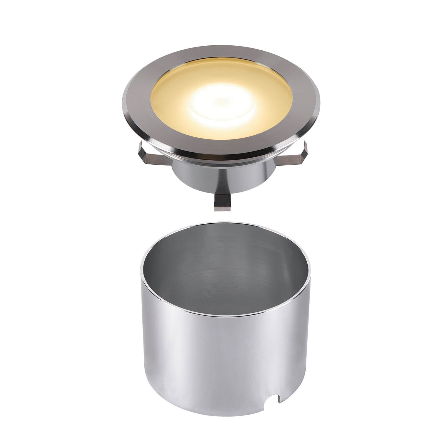 SLV 1006106 DASAR FLAT 120, Bodeneinbauleuchte edelstahl 7W 3000K IP65/IP67, Erkelenz
