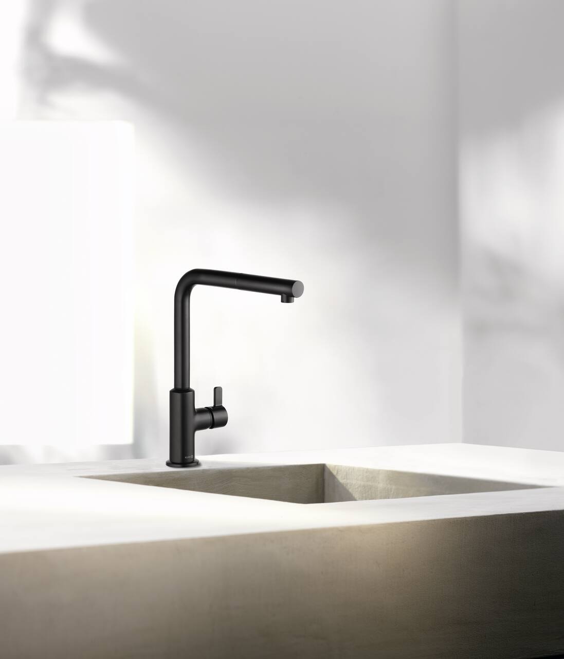 Naber 5023224, Kludi L-INE XS 1, schwarz matt, Hochdruck