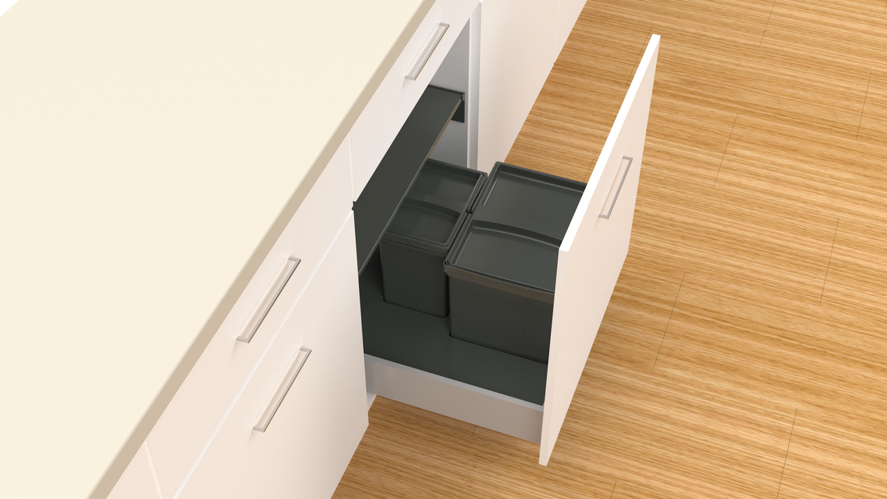 WESCO® Pullboy Versa 265 K/500-2, oriongrau, H 265 mm