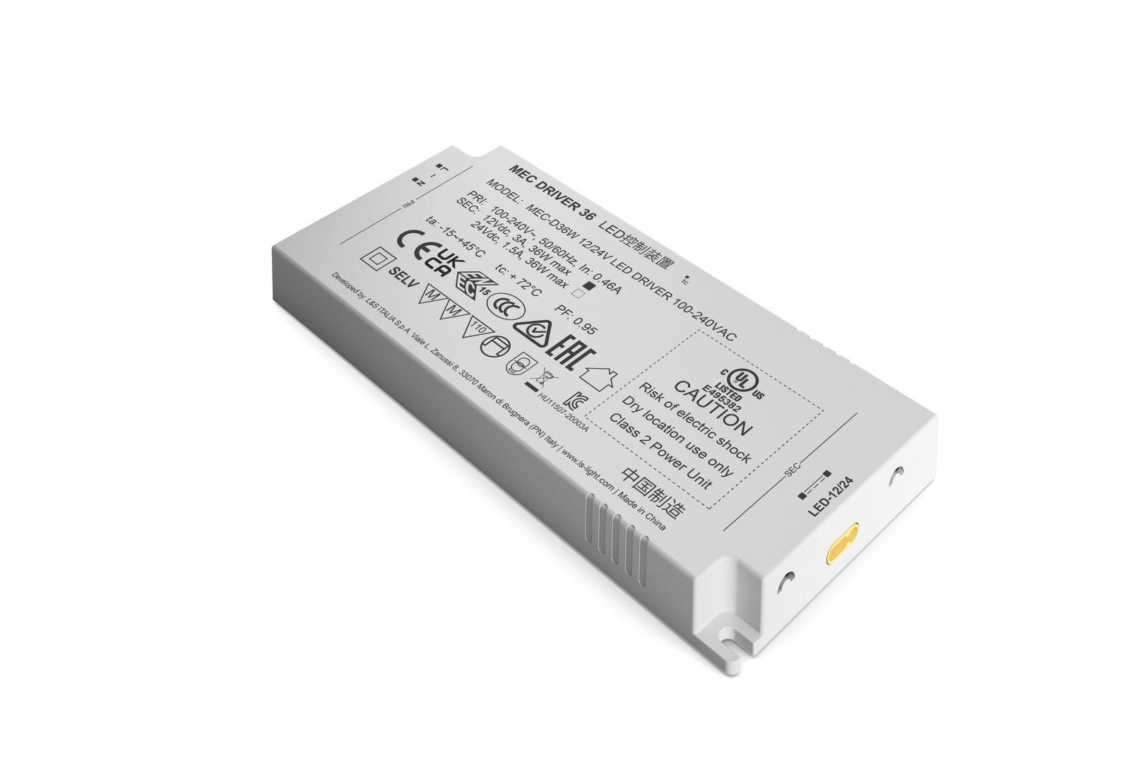 MEC Driver LED-omvormer, 36 W, 12/24 V
