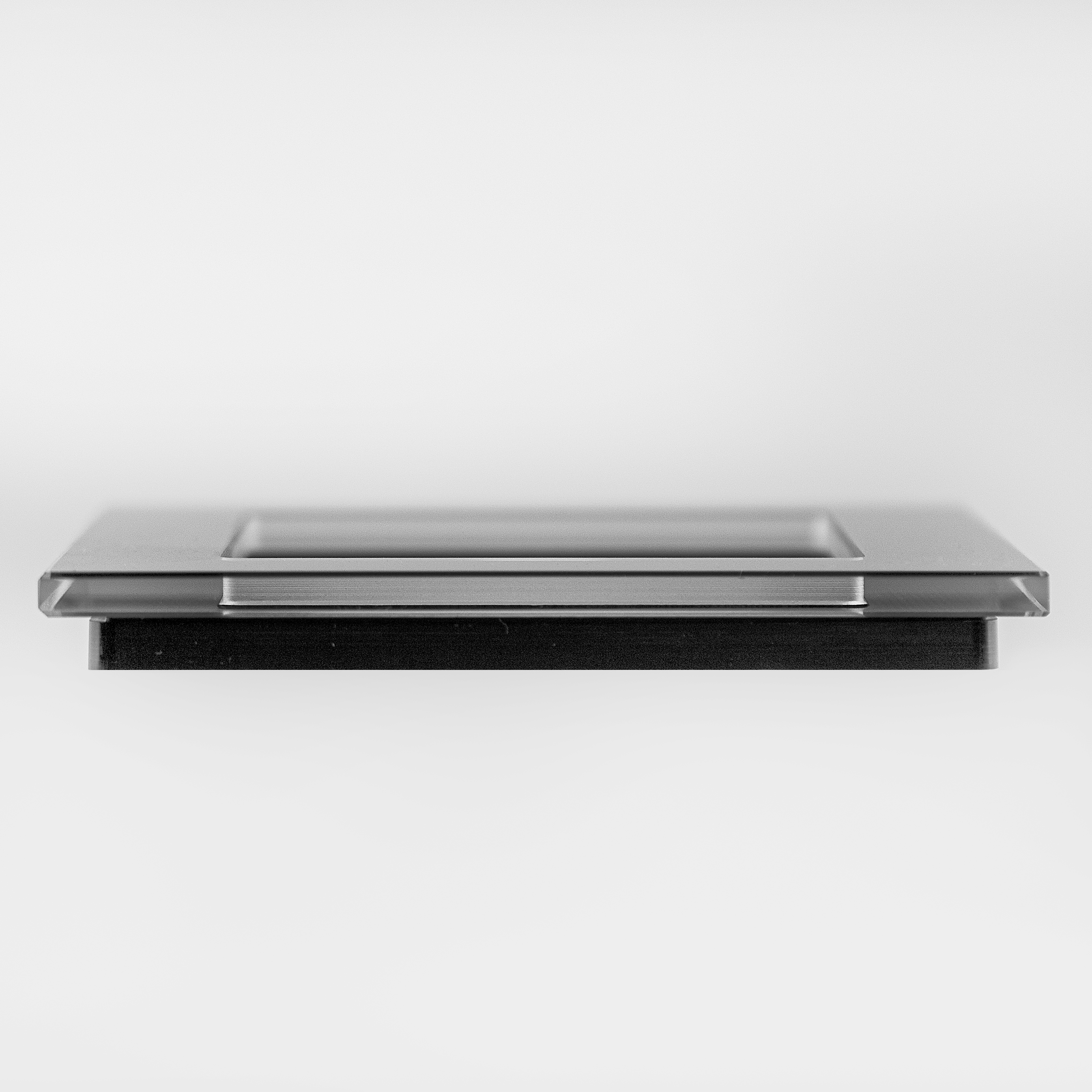 Visage 0128340143GL, 3-fach Glas-Rahmen für 3 Steckdose / Schalter Schwarz