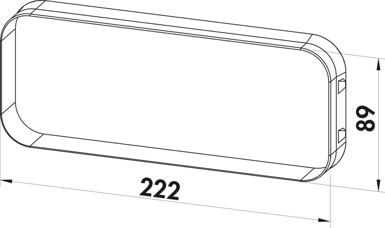 Naber 4051077, PRIME flow P-K-Klima flow 150 Mauerkasten, hellgrau