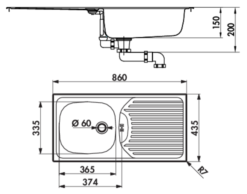 Naber 1016042, Standard S3 Einbauspüle., Erkelenz