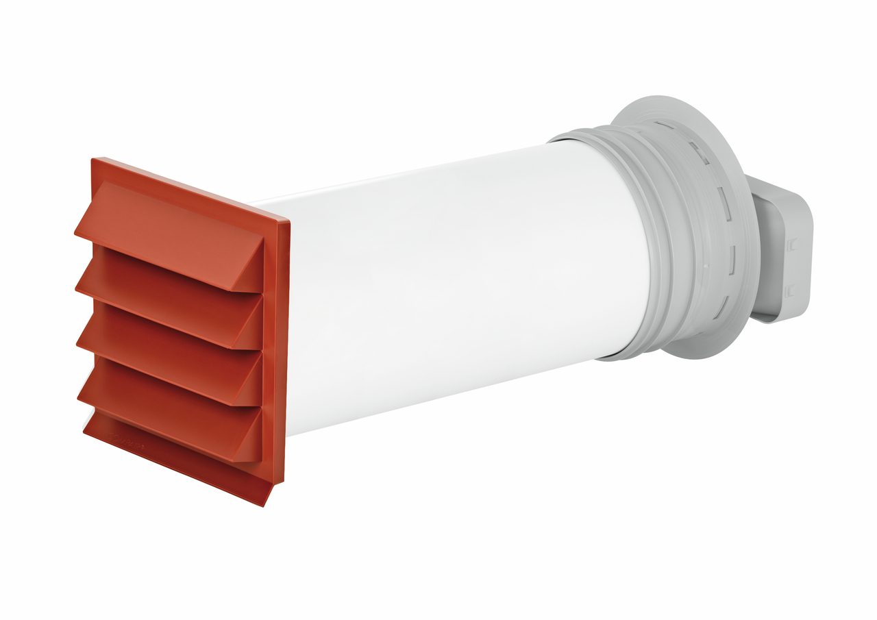 Naber 4051075, PRIME flow P-K-Klima flow 150 Mauerkasten, ziegelrot