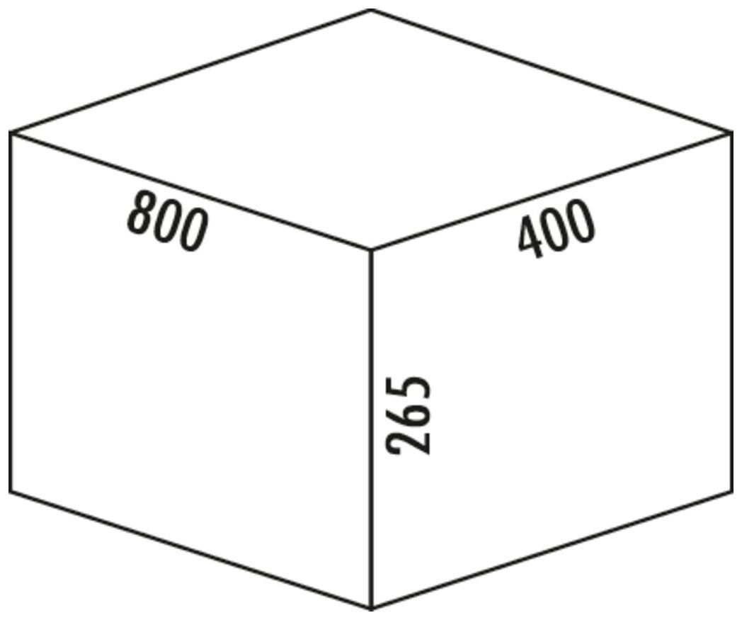 WESCO® Pullboy Versa® 265 K/800-4, anthrazit, H 265 mm