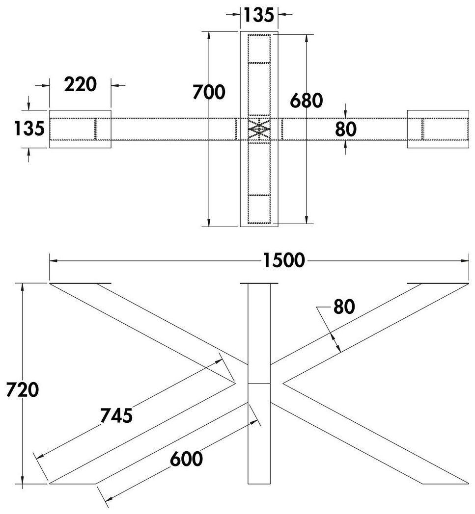Naber 3036450, Medley, schwarz matt