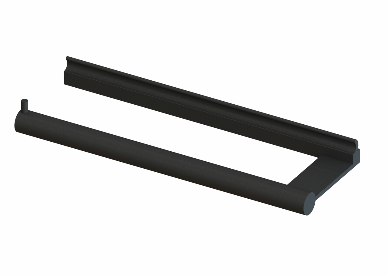 Naber 7062456, Lucento Papierrollenhalter, schwarz