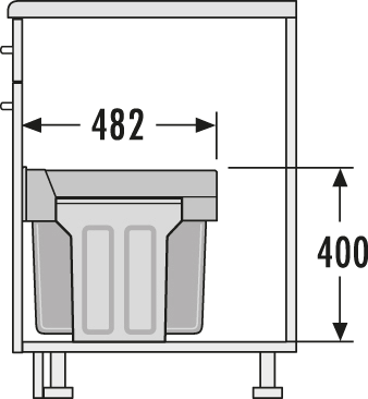 HAILO Terzett Vollauszug 3 x 10 ltr., Erkelenz
