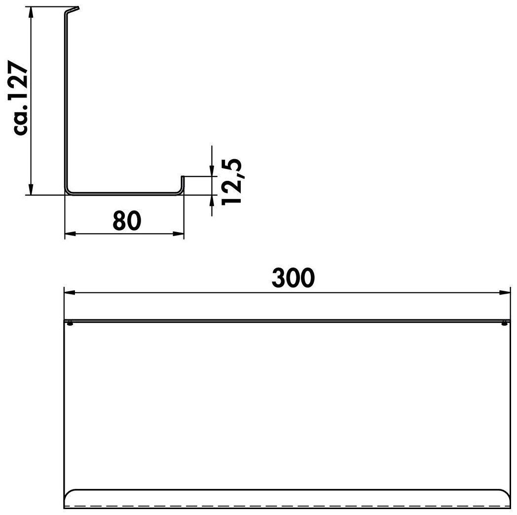 Naber 8041222, transFORM Ablage 3, schwarz matt