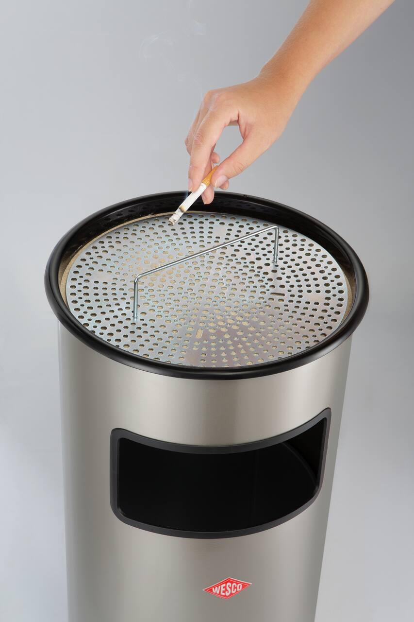 WESCO® Standascher 24 mit Sieb, neusilber