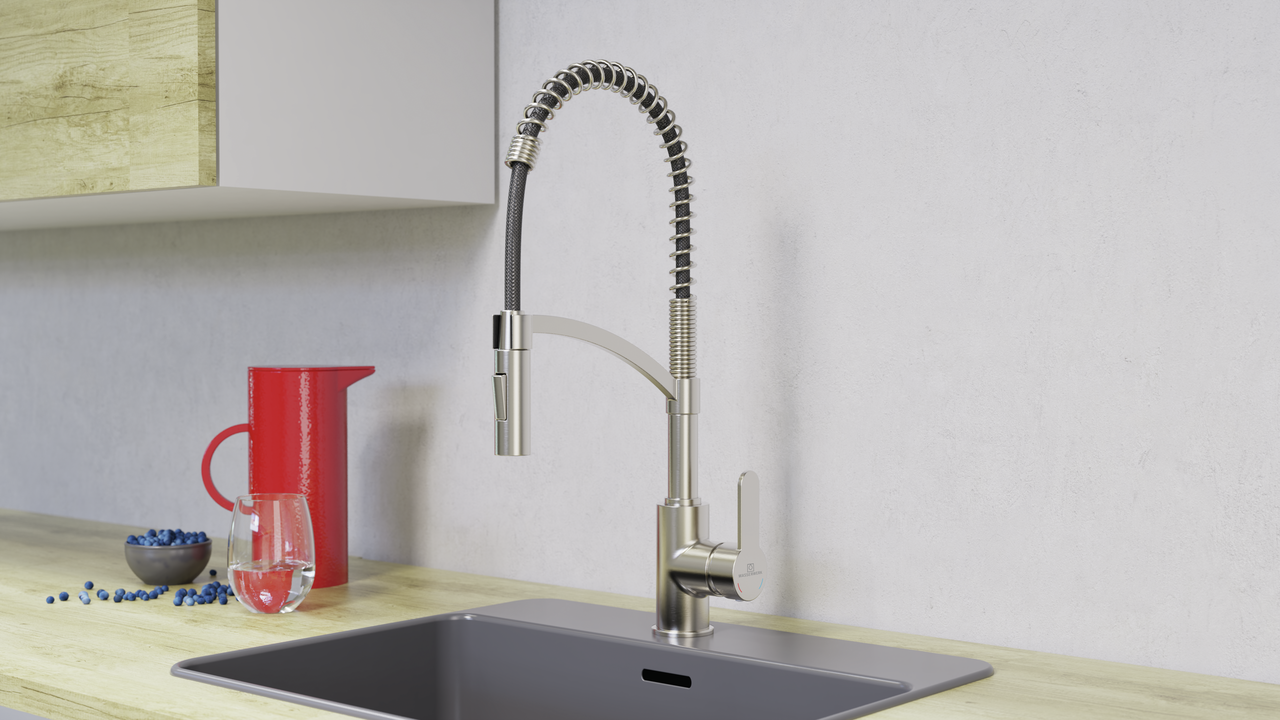 Naber 5012328, Wasserwerk Ventari, edelstahlfarbig, Hochdruck