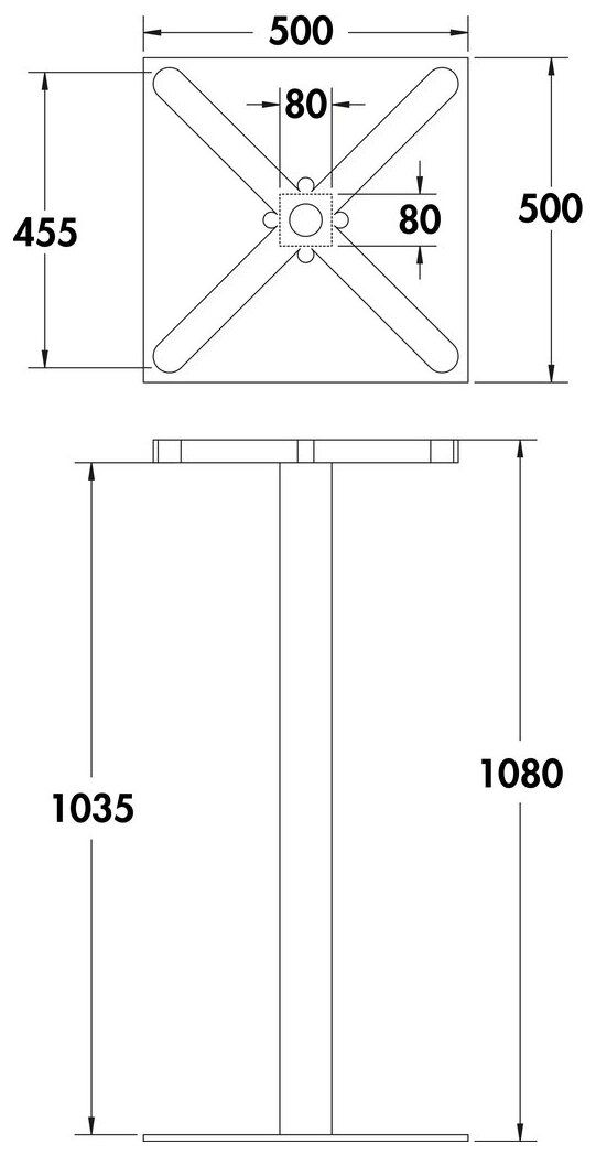 Naber 3036447, Livia SE schwarz, H 1080 mm