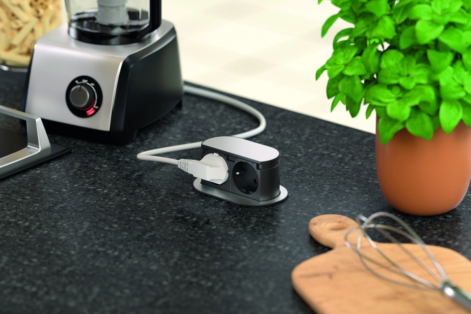 Naber 7053198, Piccolino, Blende Edelstahl