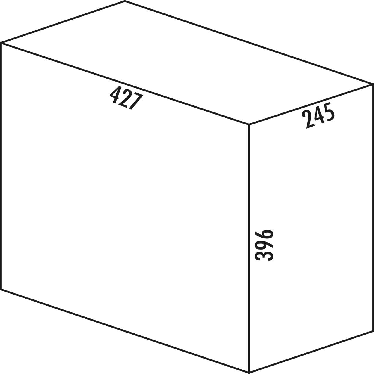 Naber 8011264, Solo 3636 Abfallsammler für Drehtüren, graphitgrau