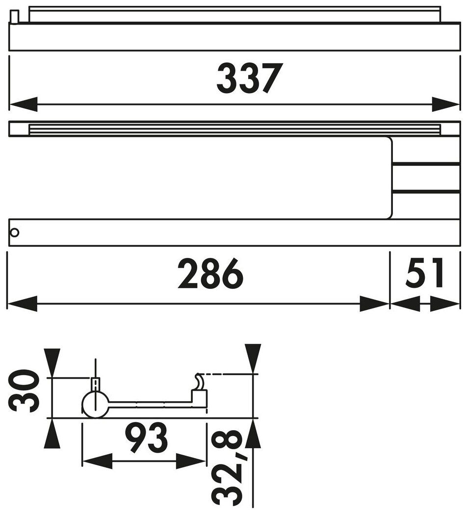 Naber 7062456, Lucento Papierrollenhalter, schwarz