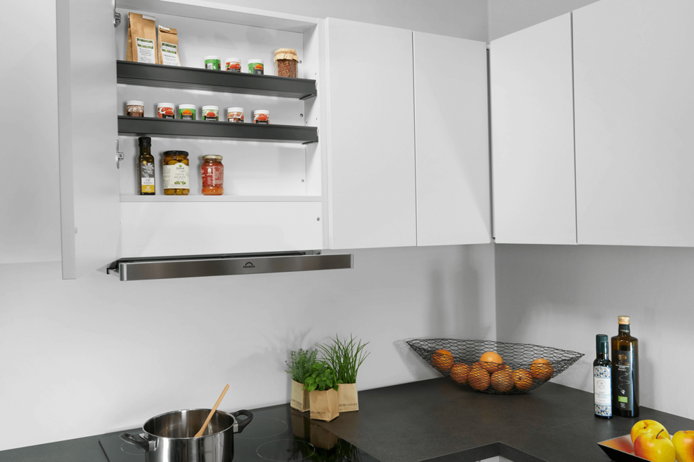 HAILO Deposito Regalsystem Flachdunstregal für 90cm Schrank, dunkelgrau, Erkelenz