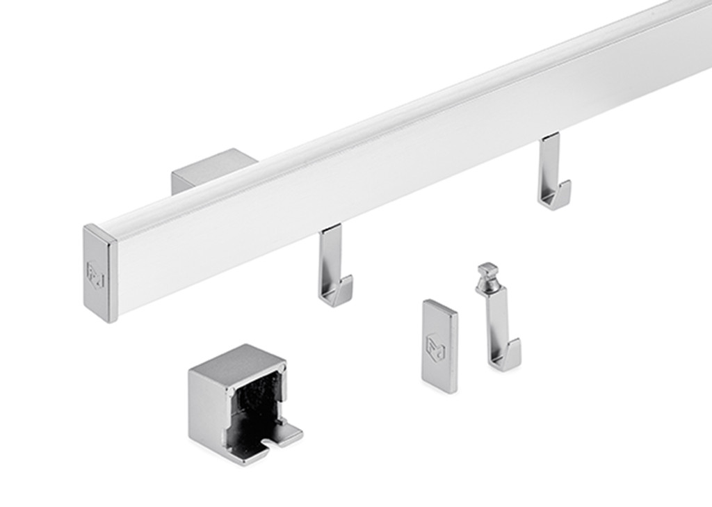 Naber 8044102, Alto Set, L 1200 mm, stainless steel coloured