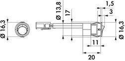 MEC Driver LED-schakelaar, zwart
