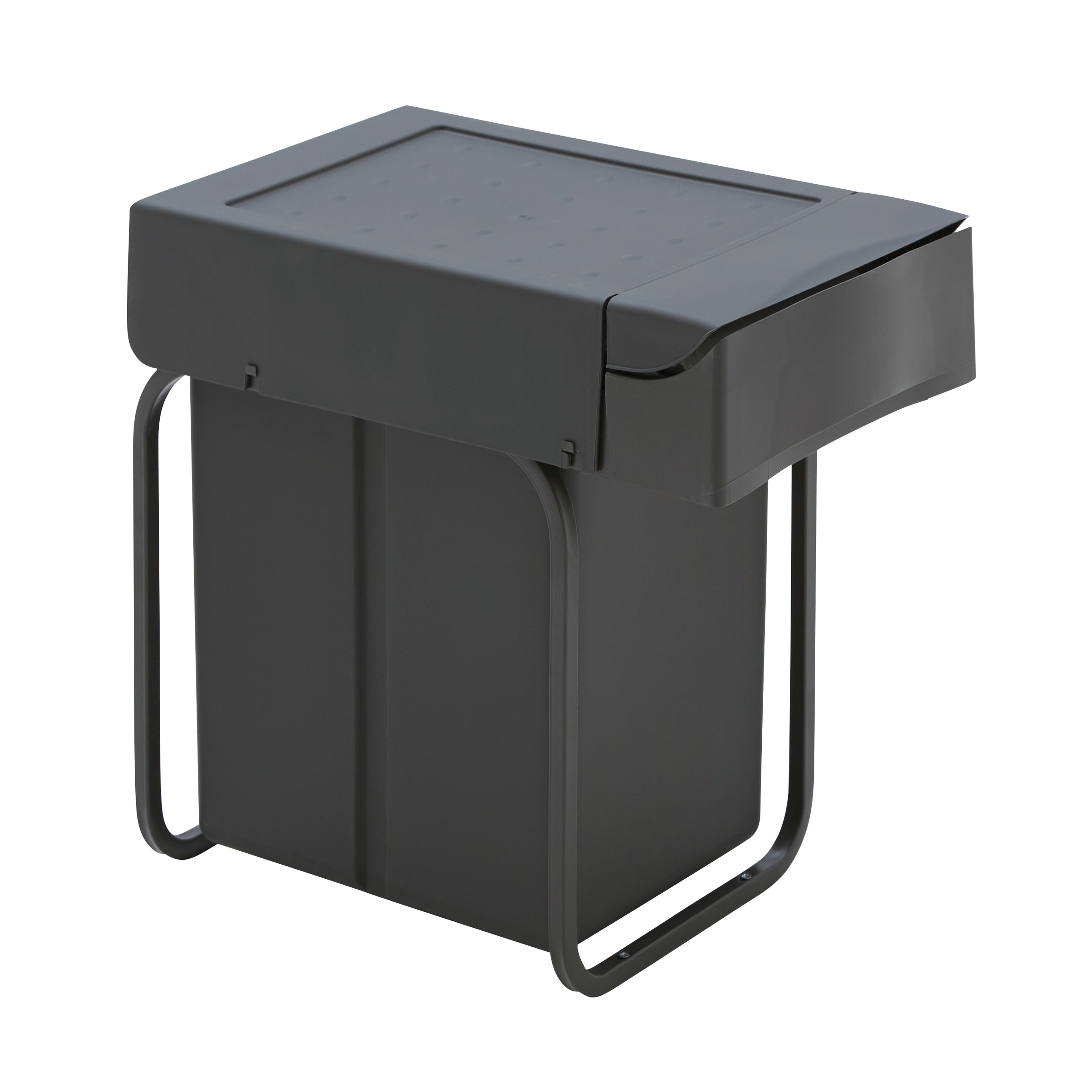 WESCO® Poubelle encastrable 30DT avec bac de rangement, gris orion WESCO® Poubelle encastrable 30DT avec bac de rangement, gris orion