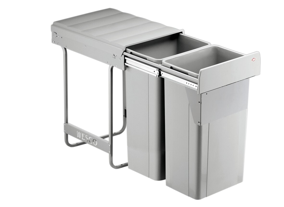 WESCO® Traditionline Double-Master 585 S/400-2, alugrau, 2 X 32 Liter