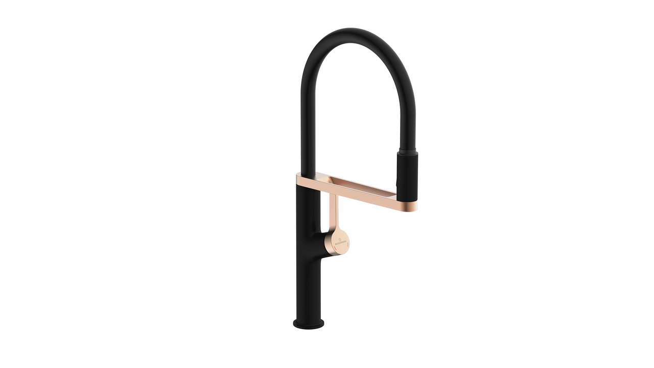 Naber 5021317, Station d'eau Aria, noir-rose-or, haute pression