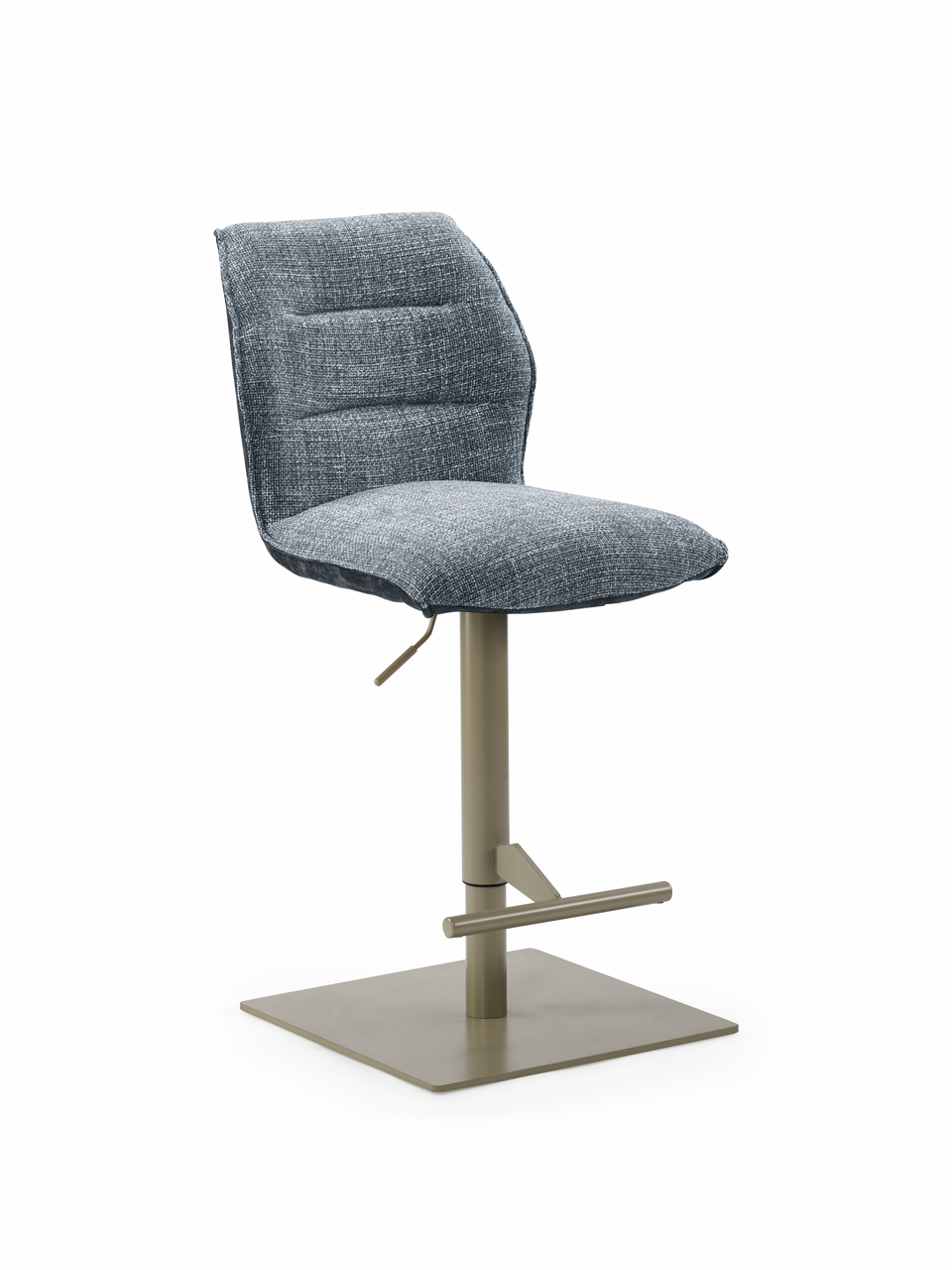 Naber 3031629, Livaro C, Gestell perlgraumetallic, eckig, Bezug blau