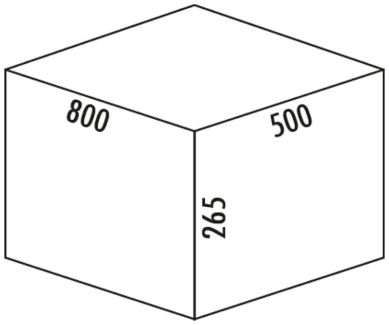 WESCO® Pullboy Versa® 265 S/800-4, anthrazit, H 265 mm