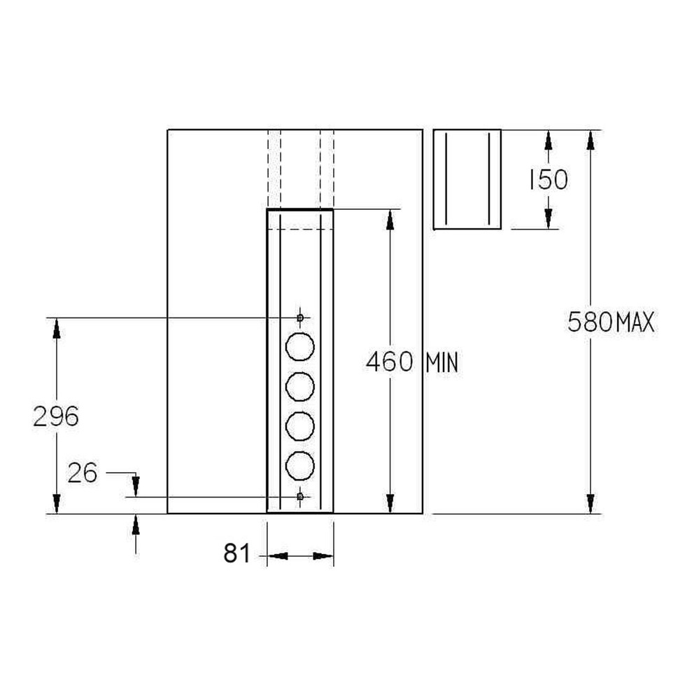 THEBO  Energiesäule ST 3061/3 USB A+C Edelstahl
