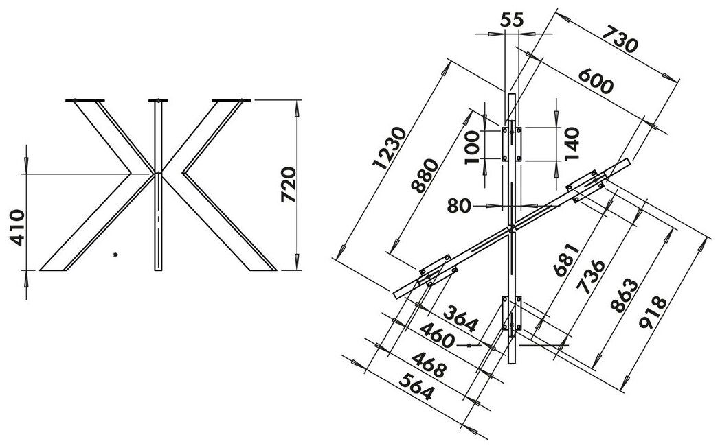 Naber 3036452, Struktura, schwarz matt