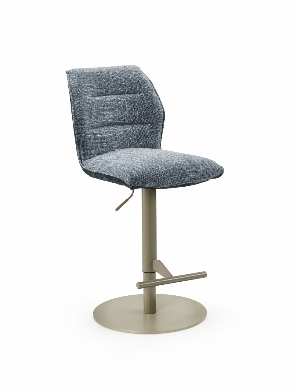 Naber 3031635, Livaro C, Gestell perlgraumetallic, rund, Bezug blau