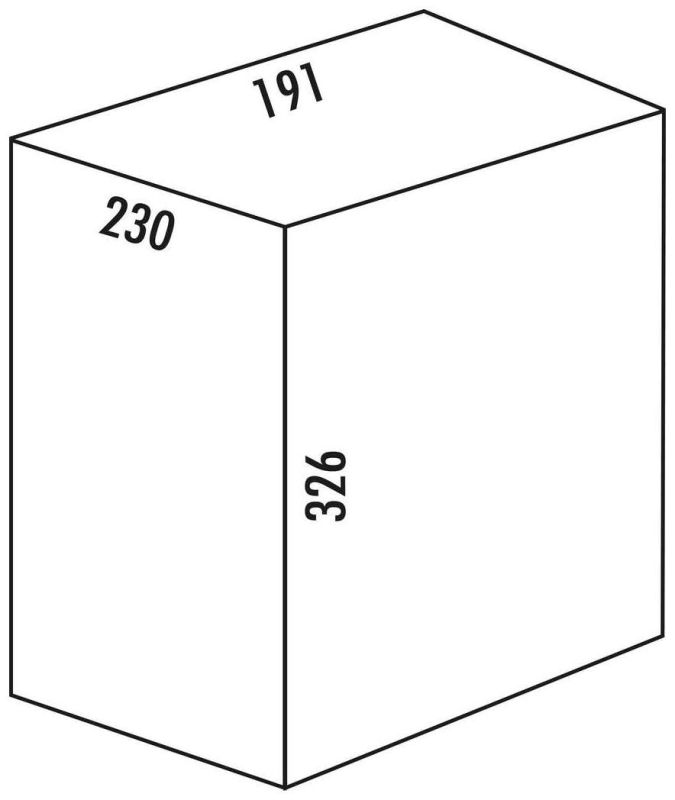 Naber 8012320, Ersatzeimer, hellgrau, 10 Liter